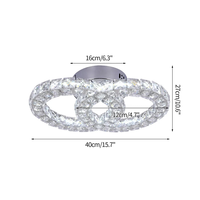 K9 Crystal Led Ceiling Light Living Room Decoration Modern Chandelier Indoor Lighting Fixtures Bedroom Home Decor Ceiling Lamps