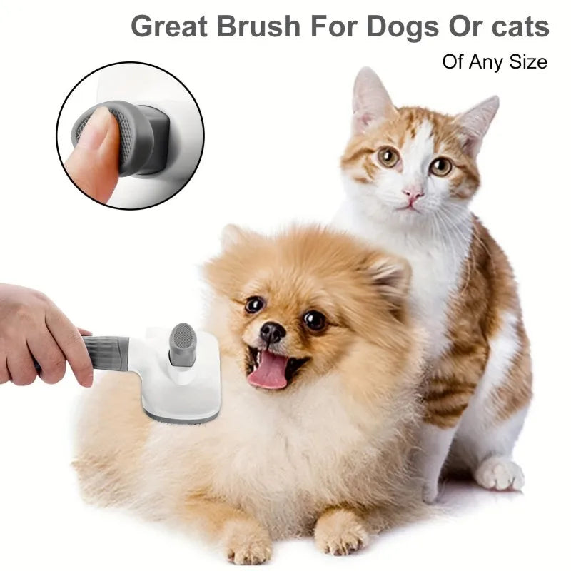 Cat Brush for Shedding, Cat Brushes for Indoor Cats, Cat Brush for Long or Short Haired Cats, Cat Grooming Brush Cat Comb for