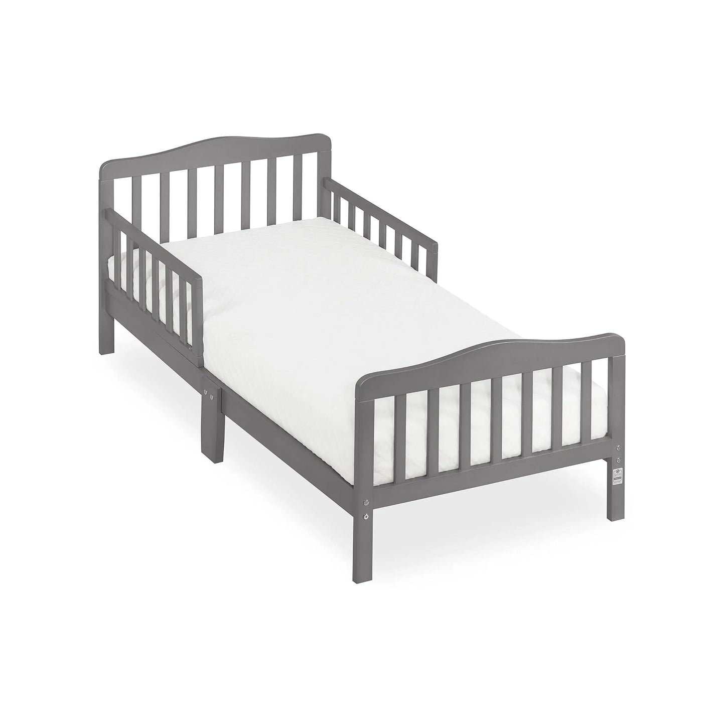 Dream On Me Classic Design Toddler Bed In Pink, Low-to-Floor Wooden Bed With Safety Rails, GREENGUARD Gold & BSA Certified, Non-
