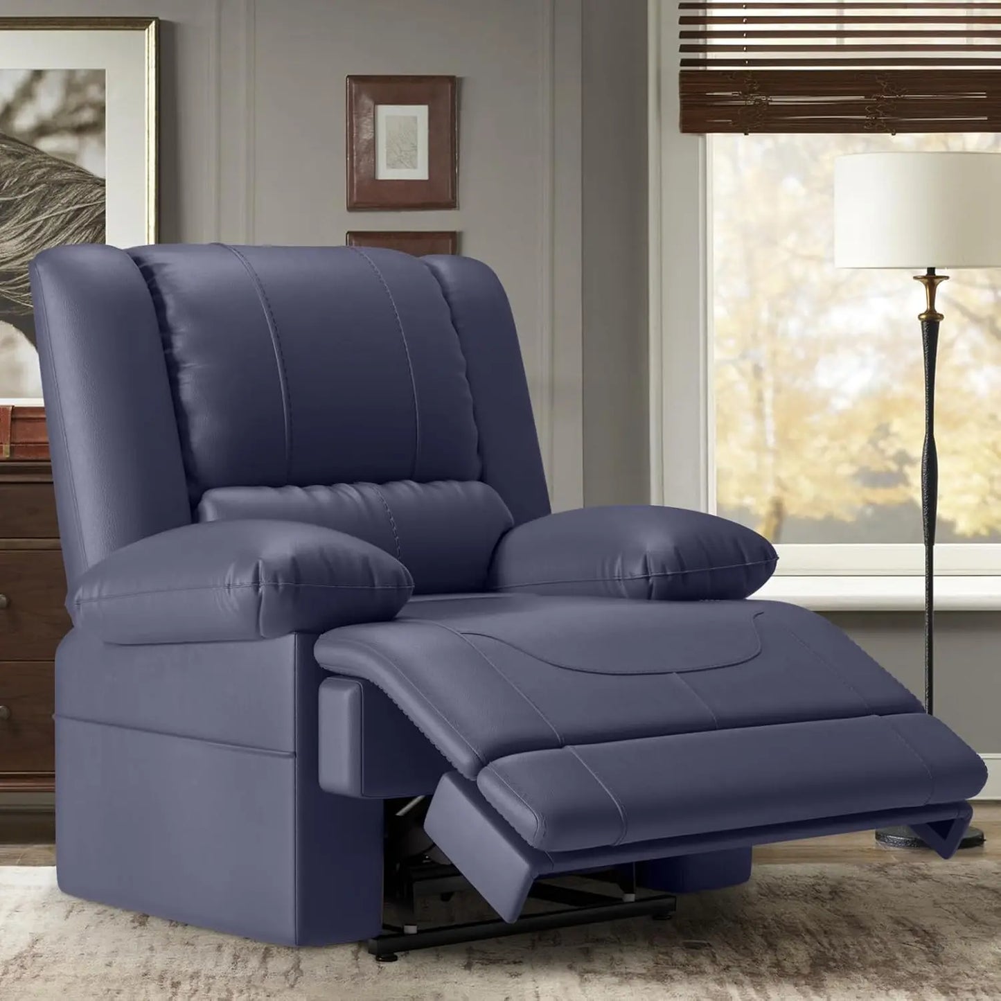 Large Dual Motor Power Lift Recliner Chair with Massage and Heat for Elderly People, Infinite Position,USB Ports, Customized