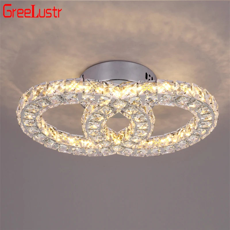 K9 Crystal Led Ceiling Light Living Room Decoration Modern Chandelier Indoor Lighting Fixtures Bedroom Home Decor Ceiling Lamps