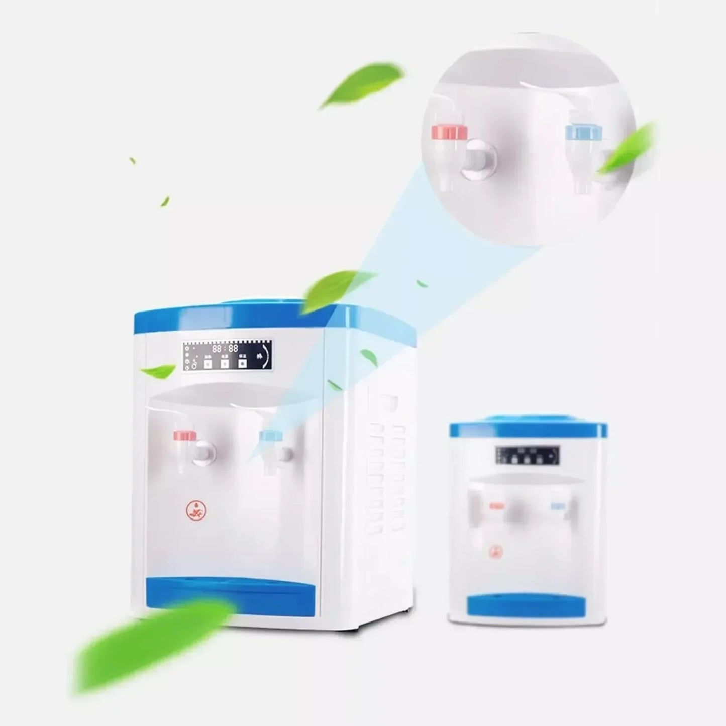 1.1-4.9gal Electric Hot & Cold Water Dispenser Countertop Top Loading Water Cooler Dispenser, with 3Temperature Settings
