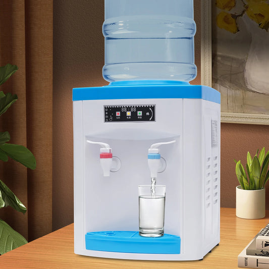 1.1-4.9gal Electric Hot & Cold Water Dispenser Countertop Top Loading Water Cooler Dispenser, with 3Temperature Settings
