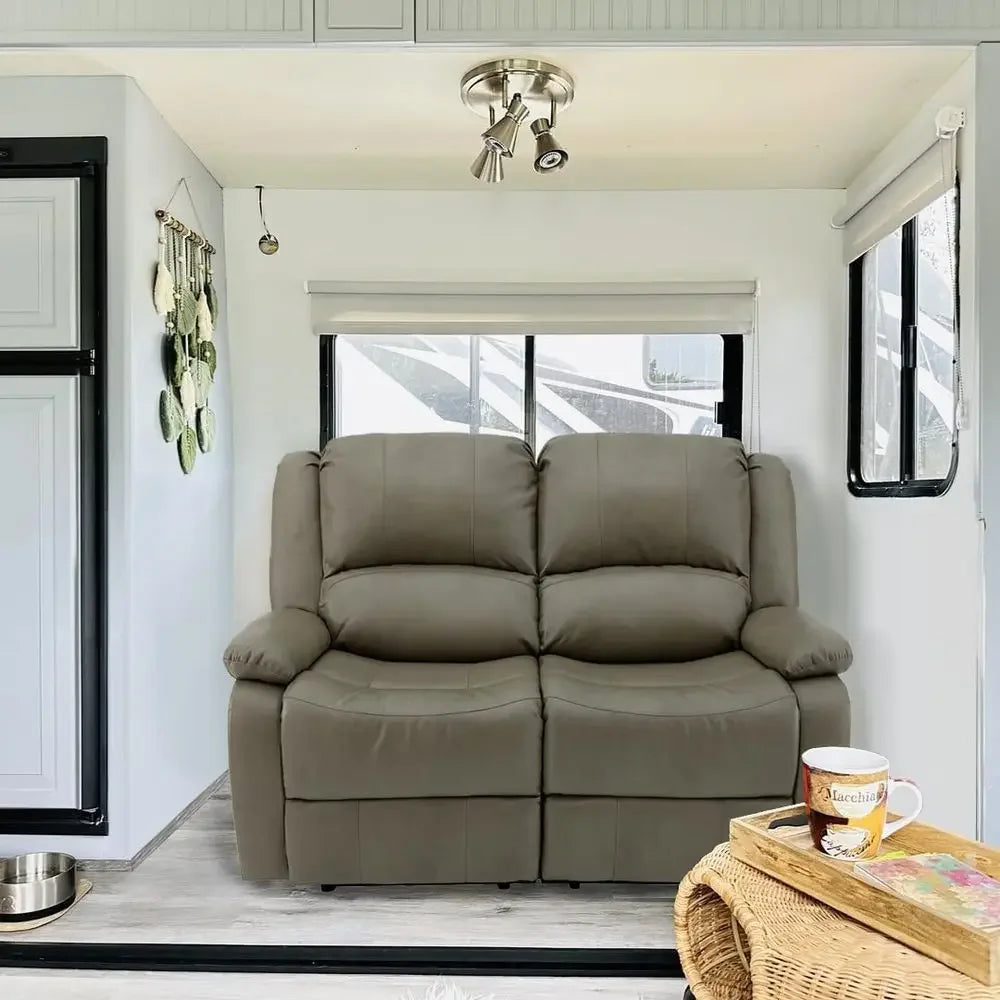 BestsellerBestseller58 Dual Reclining RV Sofa | Zero-Gap Loveseat for Camping | Wall-Hugging Couch | Theater-Style Seating | 202
