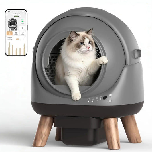 Self Cleaning Litter Box for Multiple Cats, G1 Automatic Litter Box with Smart APP Control & Health Monitoring, Customized