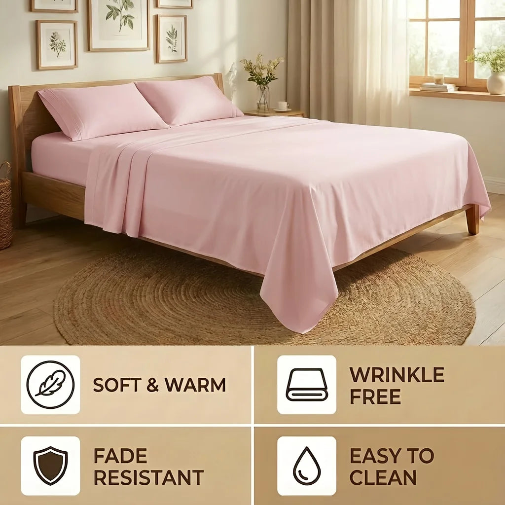 Cooling Bamboo Bed Sheets Set for Twin, Full, Queen, King and California King Size Bed - 18 Inch Deep Pocket - Bedding Sheets &