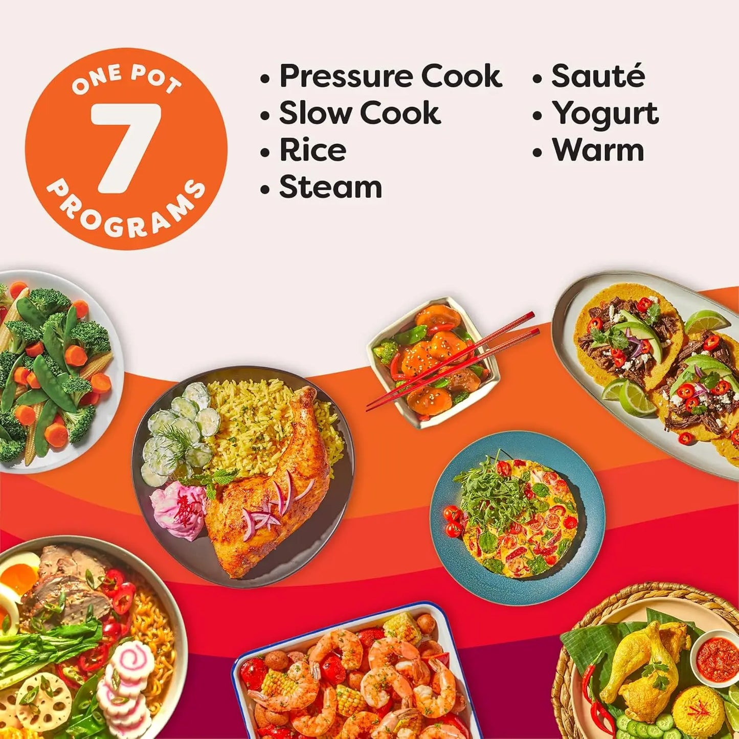 4QT Mini 7-in-1 Multi-Cooker: Pressure Cook, Slow Cook, Sauté, Steam, Rice Maker, Yogurt & Warmer in Rosewater