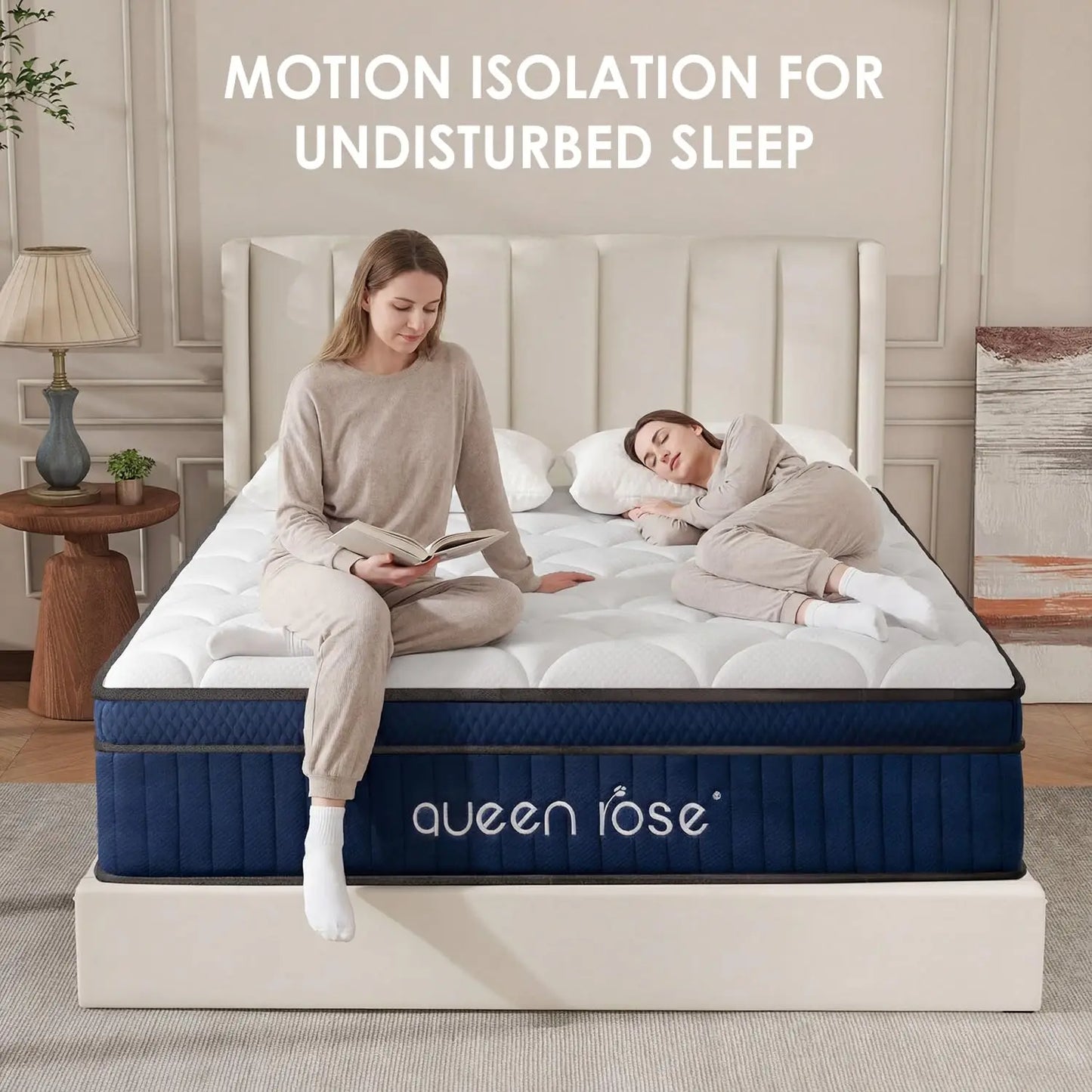 Plush Twin Mattress 12 Inch, Hybrid Mattress in a Box, Gel-Memory Foam and Individual Pocket Spring, Hotel-Level, Customized