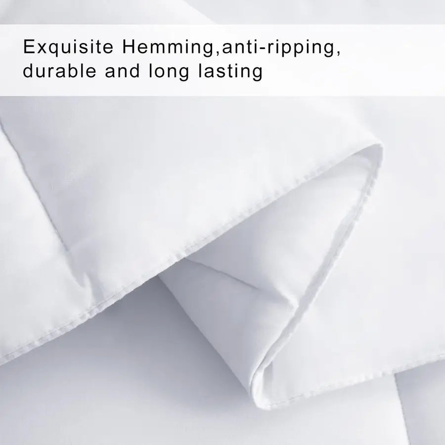 Queen Cooling Comforter AllSeason Quilted Down Alternative Duvet Insert Luxury Hotel Reversible Winter Warm Comforter with AntiC
