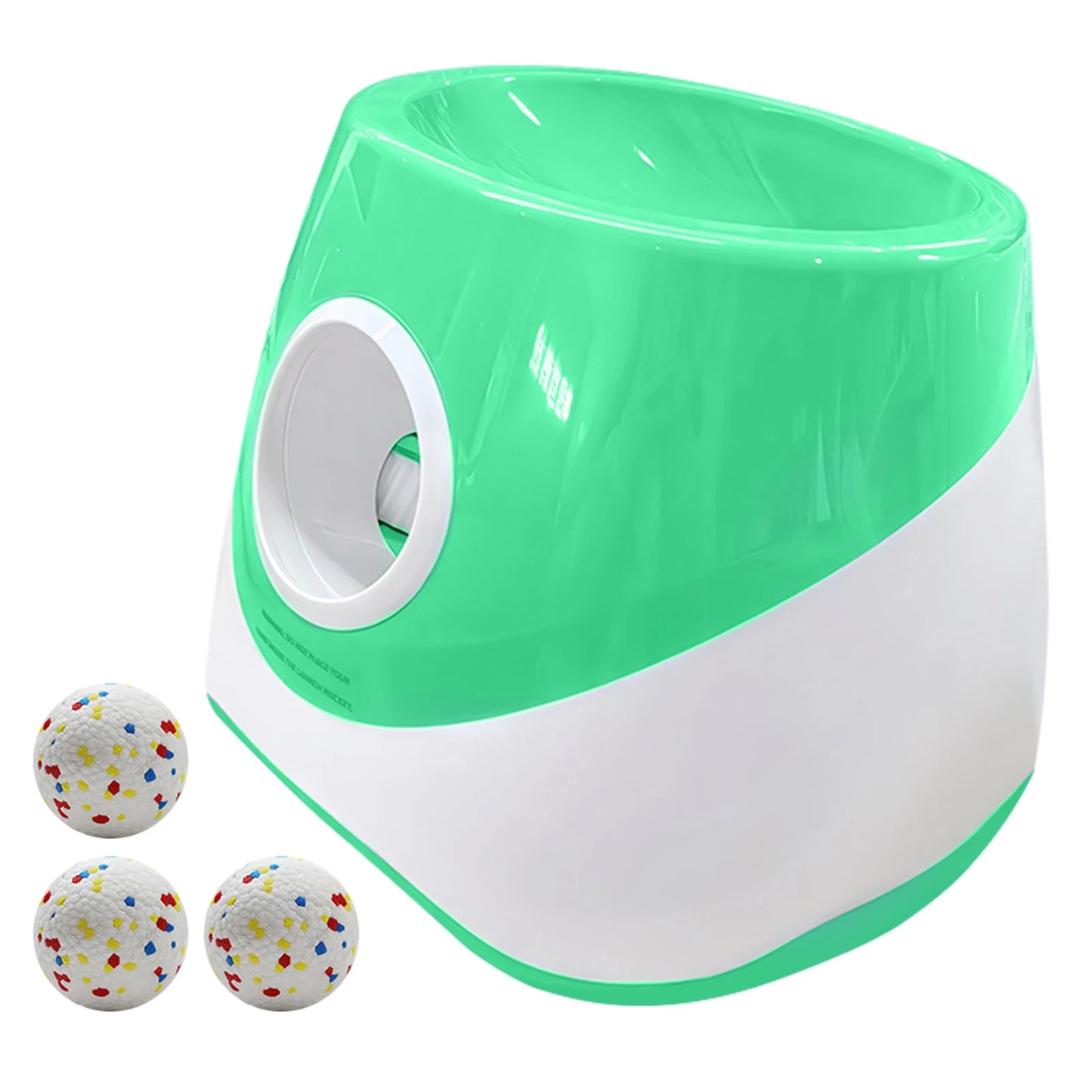 Dog Ball Thrower Launcher with 3 Tennis Balls Automatic Dog Ball Launcher with 3 Distance Ball Thrower Machine for Small Dogs