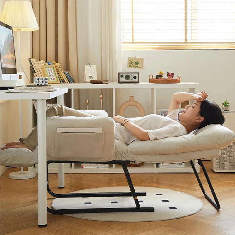 Sofa Chair Recliner Chair Reading Chair w/ Large Seats Soft Leisure Chair Armchair for Bedroom Adjustable Backrest Comfy Padding