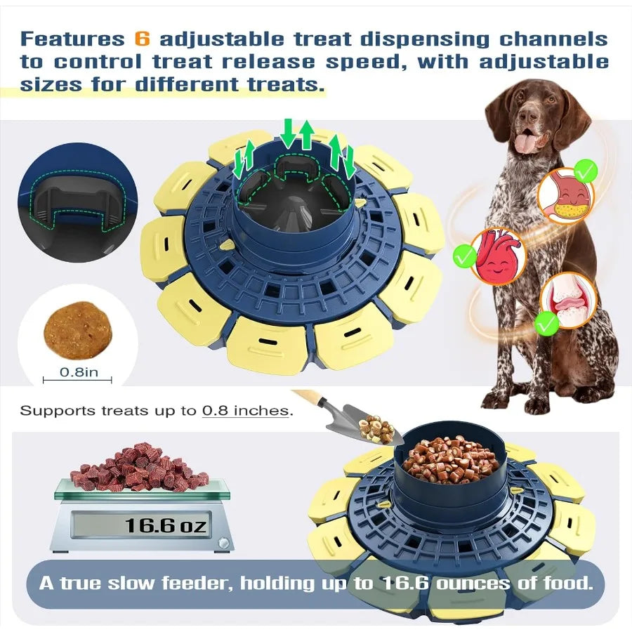 U.S. Brand Design 3 Levels of Challenge Large Size Advanced Dog Puzzle Toy PawActivated Puzzles Feeder for Smart Small Medium L