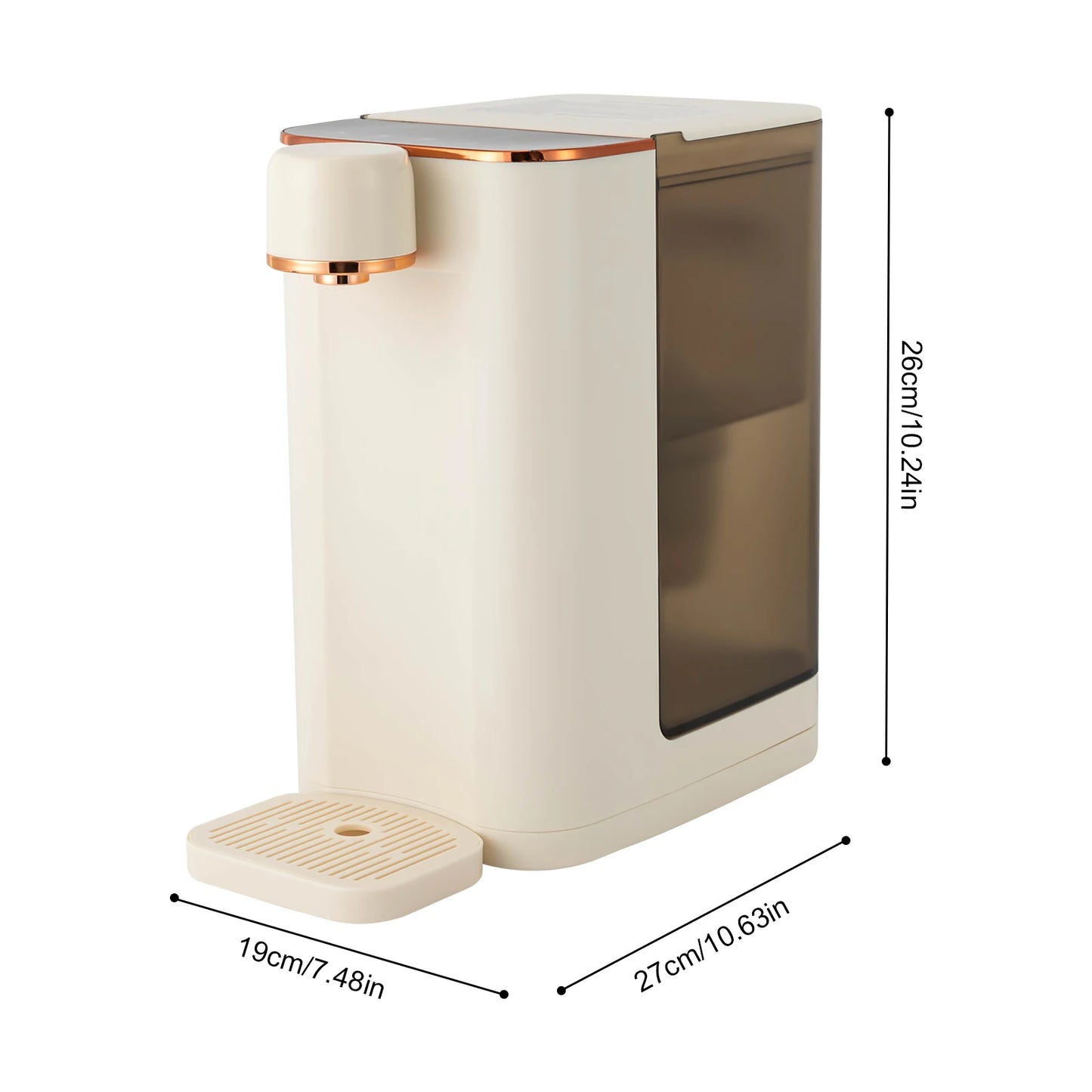 Instant Hot Water Dispenser, 3L Desktop Instant Hot Water Dispenser, Adjustable Temperature LED Operation Panel Night Lights