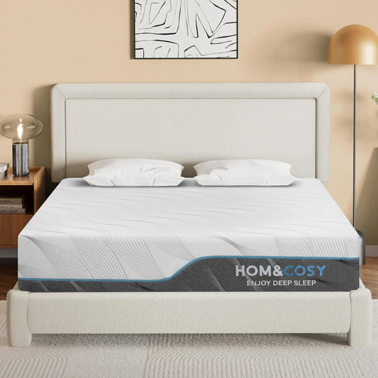 Hcore Queen Size Mattress, 8/10 Inch Medium Firm - Extra Firm Dual Sides Flippable Mattress for Back Pain Relief