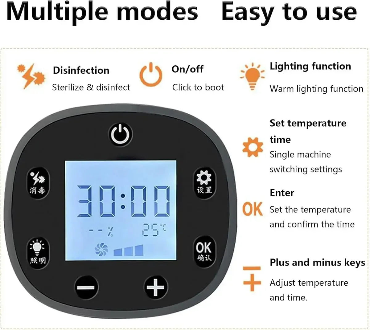 Ultra Quiet Pet Dryer Box, Adjustable Temp & Time for Cat Dog Home Drying Machine, Custom