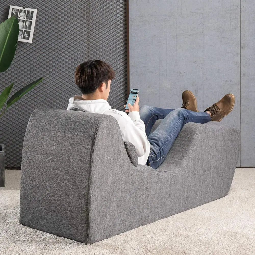 Lotus Zero Gravity Chaise Lounger, oam Recliner or Living Room, Ergonomic Positioning or Better Relaxation, Pillow Included, No