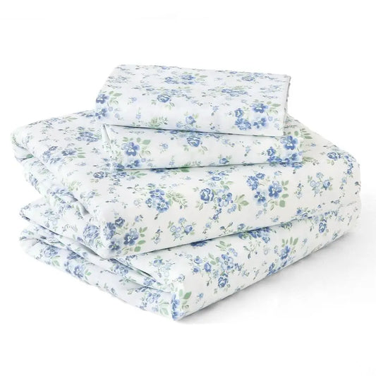 King Size 4 Piece Sheet Set, Soft Breathable Bed Sheet Set for Bedroom with Deep Pocket Up to 16, WrinkleFree amp Cooling Beddin