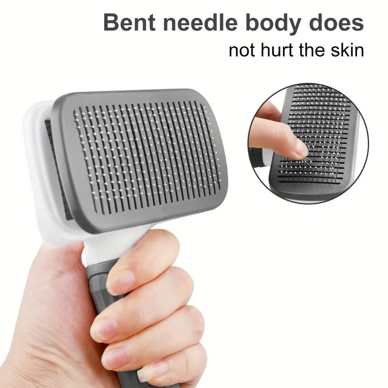 Cat Brush for Shedding, Cat Brushes for Indoor Cats, Cat Brush for Long or Short Haired Cats, Cat Grooming Brush Cat Comb for