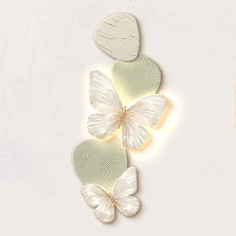 Modern Butterfly Wall Accents Decorative Wall Sconces Elegant Wall Decor Luxury Mural Design Home Ornaments for Living Room