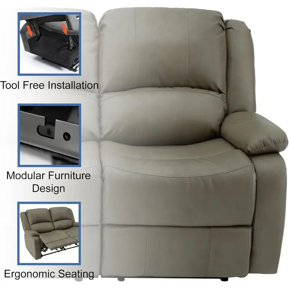 BestsellerBestseller58 Dual Reclining RV Sofa | Zero-Gap Loveseat for Camping | Wall-Hugging Couch | Theater-Style Seating | 202