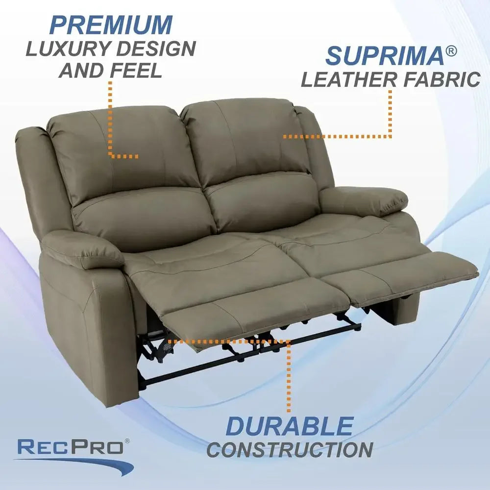 BestsellerBestseller58 Dual Reclining RV Sofa | Zero-Gap Loveseat for Camping | Wall-Hugging Couch | Theater-Style Seating | 202