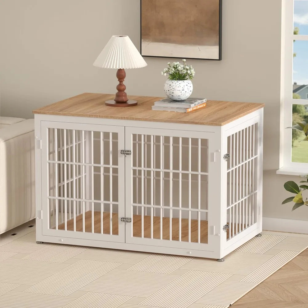 Heavy Duty Dog Crate Furniture for Large Dogs, Decorative Pet House End Table, Extra Large Wooden Cage Kennel，Customized