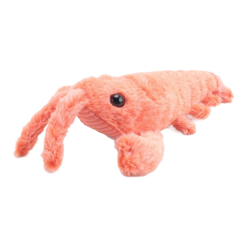 Floppy Lobster Dog Toys Plush Jumping Lobster Interactive Toy， Plush Pet Chew Toy, B