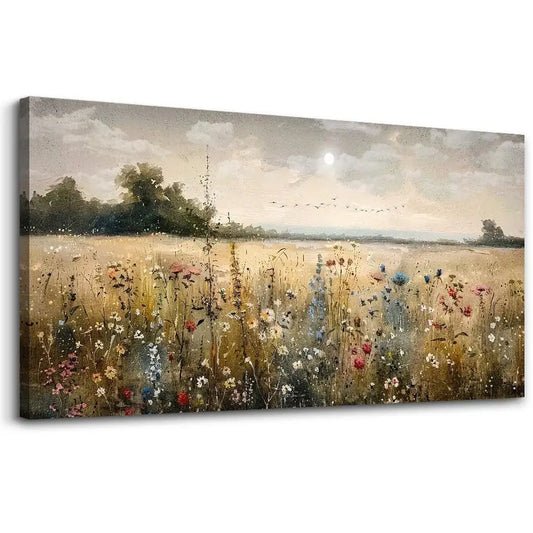 Wapluam Wall Decor For Living Room Canvas Prints Wall Art Bedroom Office Decoration Vintage Abstract Painting Rural Natural Lan