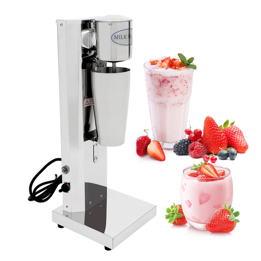 180W 650ML Commercial Milk Shake Machine Stainless Steel Milkshaker Machine 18000rpm Milk Cream Mixer