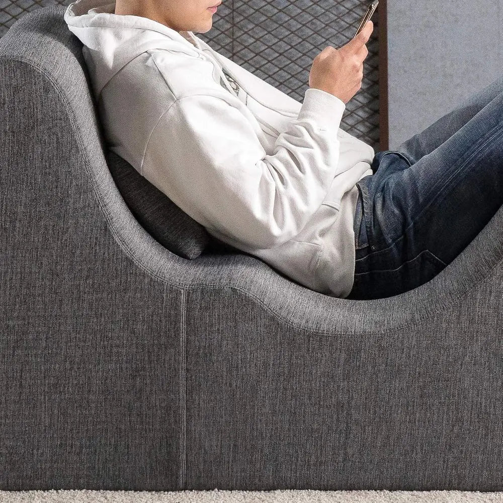 Lotus Zero Gravity Chaise Lounger, oam Recliner or Living Room, Ergonomic Positioning or Better Relaxation, Pillow Included, No