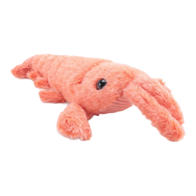 Floppy Lobster Dog Toys Plush Jumping Lobster Interactive Toy， Plush Pet Chew Toy, B