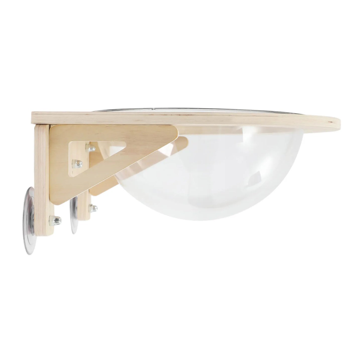 Clear Cat House, Wall-Mounted Wooden Cat Space Capsule Clear Capsule Kitten Walls Shelves About 7.5kg/16.53 lbs Load Capacity