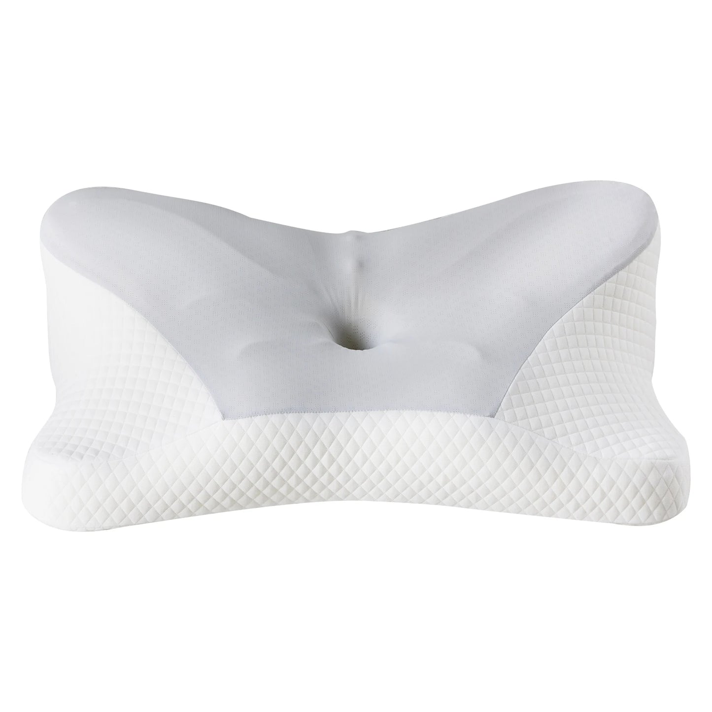 JHK King Size Ergonomic Memory Foam Bed Pillow with Cooling Pillowcase Cervical Contour Pillows For Back Stomach Sleepers