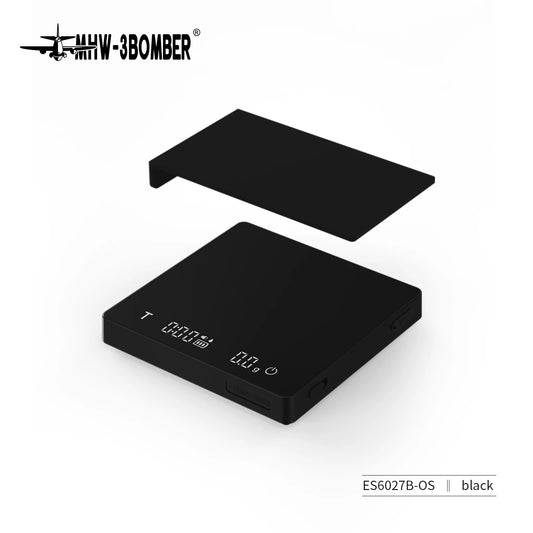 MHW-3BOMBER Coffee Scale Rechargeable Digital Kitchen Scale with Timer 2kg/0.1g Accurate Scale for Espresso & Pour-Over Coffee