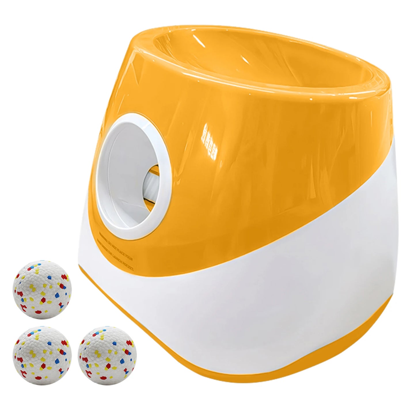 Dog Ball Thrower Launcher with 3 Tennis Balls Automatic Dog Ball Launcher with 3 Distance Ball Thrower Machine for Small Dogs