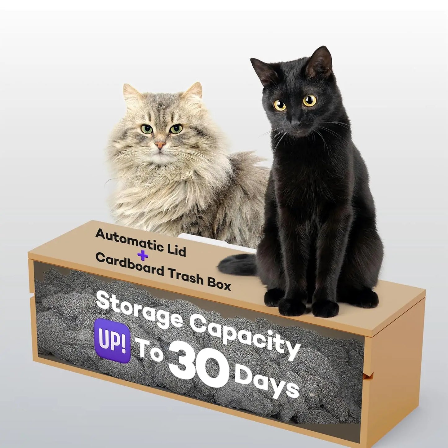 (Upgraded)  X5 Self Cleaning Cat Litter Box - Unique Open Top Split System - Automatic Litter Scooping Robot,, Customized