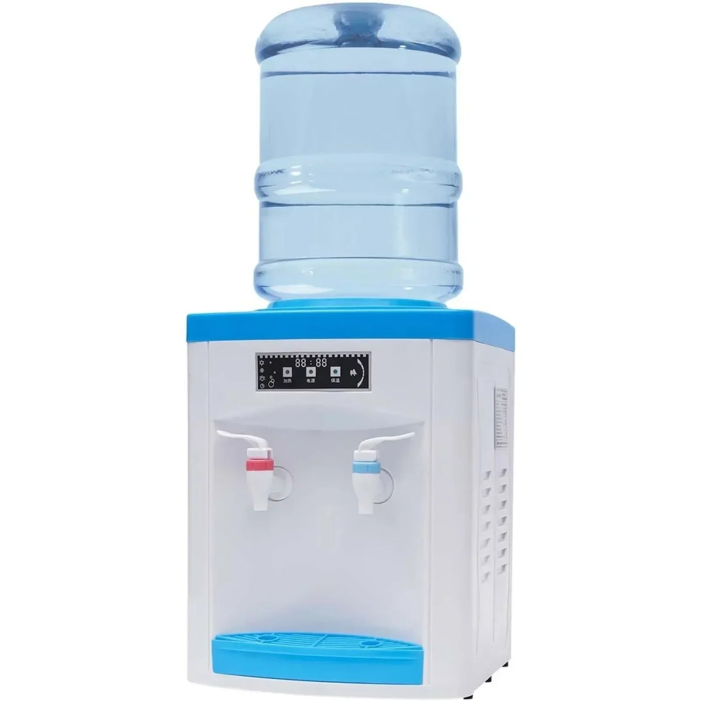 1.1-4.9gal Electric Hot & Cold Water Dispenser Countertop Top Loading Water Cooler Dispenser, with 3Temperature Settings