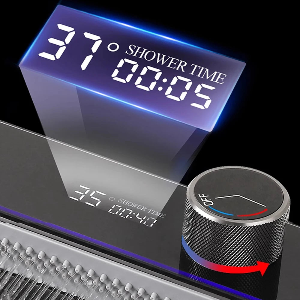 304 Stainless Steel Kitchen Waterfall Sink Digital Display Large Single Sink Dish Basin Sink With Multifunction Touch Waterfall