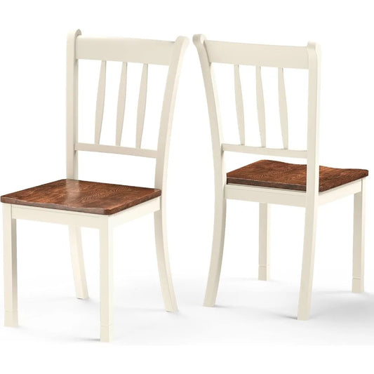 Dining Chairs Set of 2, Wooden Dining Chair with W-Shaped Seat Kitchen Chairs for Kitchen and Dining Room.Customized