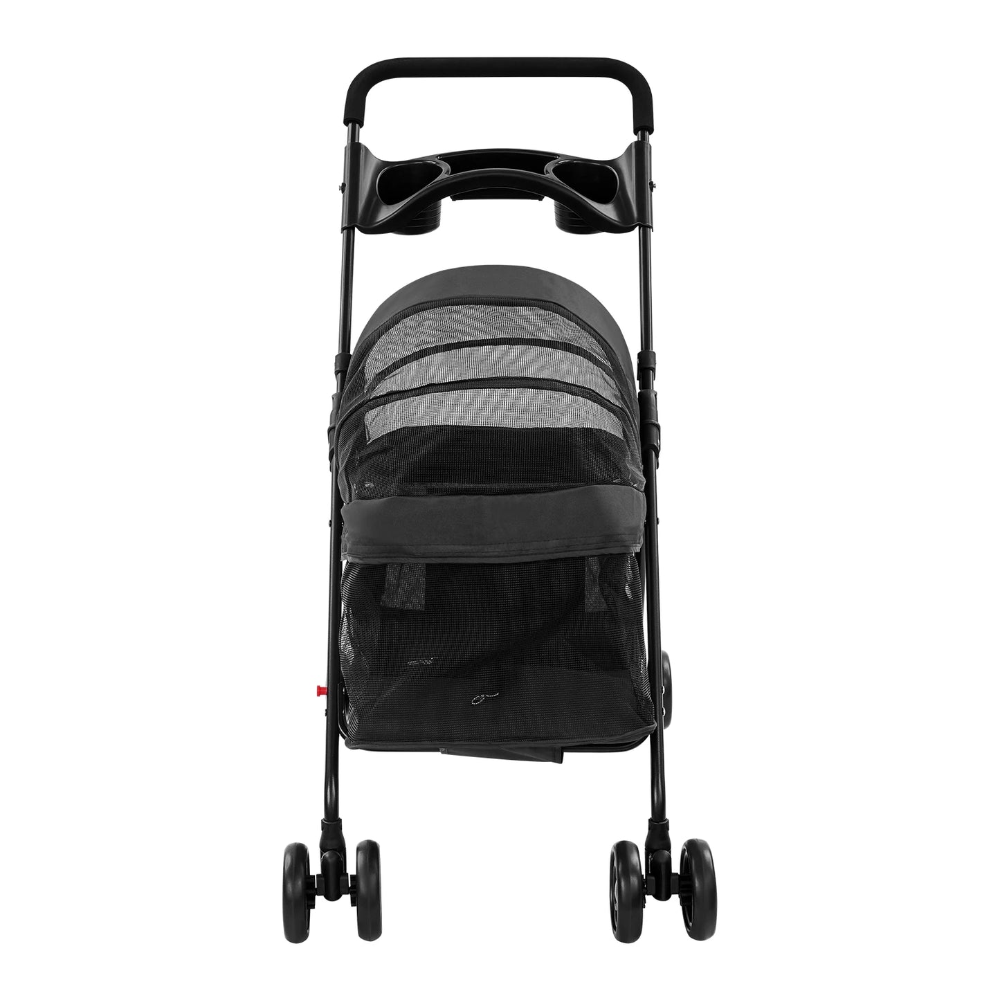 Foldable Pet Stroller Dogs Travel Cart Cats Wheelcart 69*49*97cm Lightweight for Small to Medium-sized Dog and Cat 4.54-18.14kg