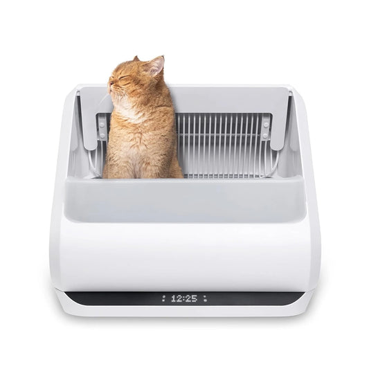 (Upgraded)  X5 Self Cleaning Cat Litter Box - Unique Open Top Split System - Automatic Litter Scooping Robot,, Customized